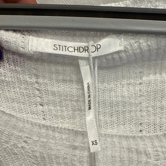 Stitchdrop white Breeze Sweater XS NWT - Picture 3 of 4